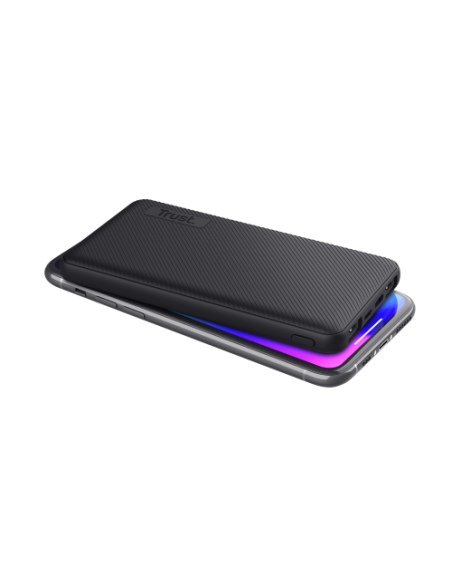 TRUST POWER BANK PRIMO. 10.000 mAh. ULTRA FINO. NEGRO ECO (24678   )