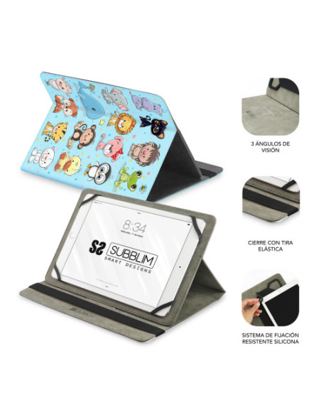 FUNDA TABLET UNIVERSAL TRENDY CASE ANIMALS 11"