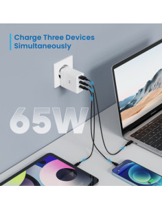EWENT CARGADOR USB-C Y USB-A
