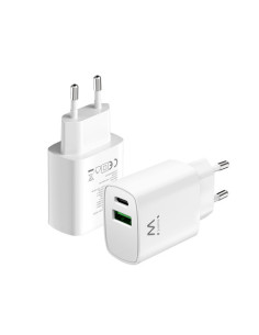 EWENT CARGADOR RAPIDO Q3 DE 20W USB-C Y USB-A 2