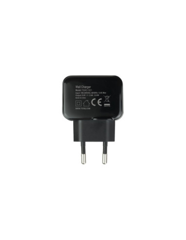 TOOQ CARGADOR DE USB 5V 2.4 A NEGRO