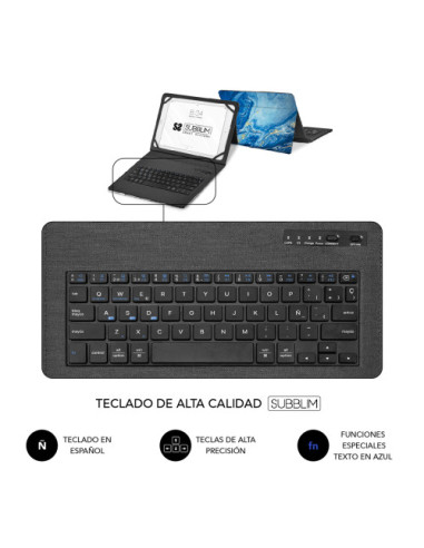 KEYTAB PRO BT TRENDY MARMOL AZUL