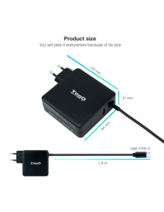 TOOQ CARGADOR PORTÁTIL USB-C PD3.0 90W 2