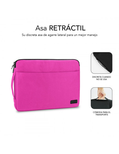 FUNDA ORDENADOR URBAN LAPTOP SLEEVE 15,6" PINK