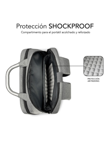 (D) MOCHILA PARA PORTATIL ELITE AIRPADDING BACKPACK 15,6" GREY