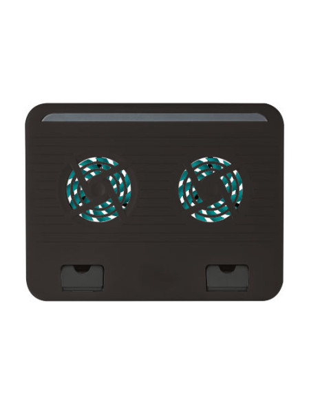 TRUST BASE REFRIGERACION PORTATIL CYCLONE. HASTA 16". 2 X VENTILADORES. USB. NEGRO (17866)