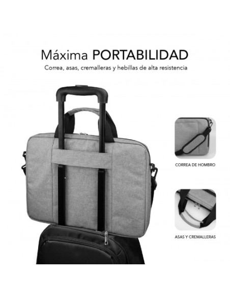 MALETIN ORDENADOR AIR PADDING LAPTOP BAG 13,3-14" GREY