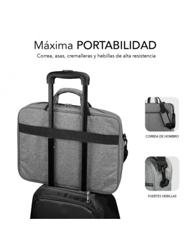 MALETIN ORDENADOR ELITE LAPTOP BAG 13,3-14" GREY