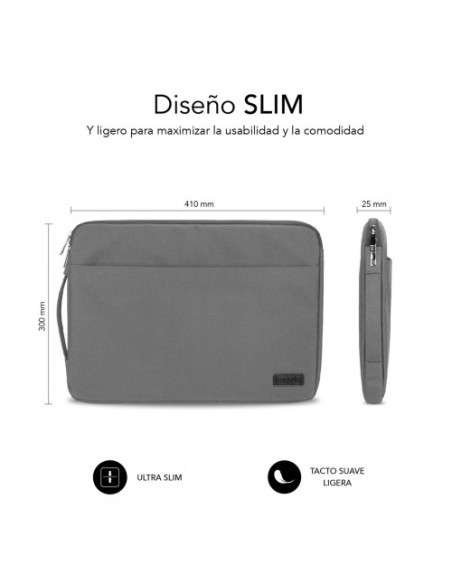 FUNDA ORDENADOR URBAN LAPTOP SLEEVE 15,6" GREY