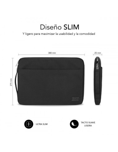 FUNDA ORDENADOR URBAN LAPTOP SLEEVE 13,3-14" BLACK