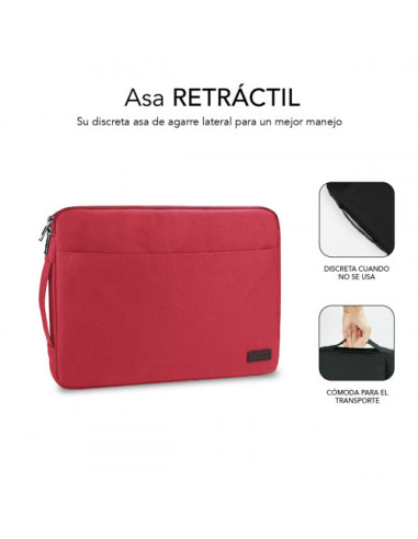 FUNDA ORDENADOR URBAN LAPTOP SLEEVE 15,6" RED