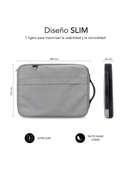 FUNDA ORDENADOR ADVANCE LAPTOP SLEEVE 13,3-14" GREY