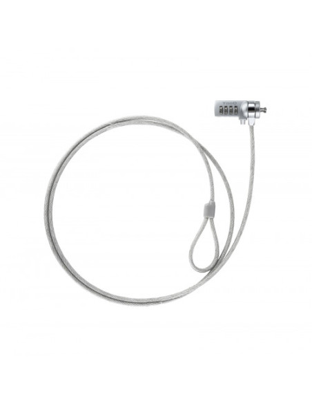 TOOQ CABLE DE SEGURIDAD CON COMBINACION PARA PORTATILES 1.5 M BLANCO (TQCLKC0015)