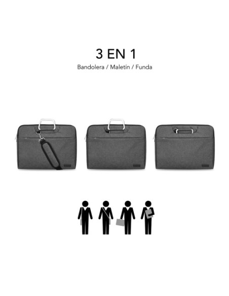 FUNDA ORDENADOR BUSINESS LAPTOP SLEEVE 15,6" GREY