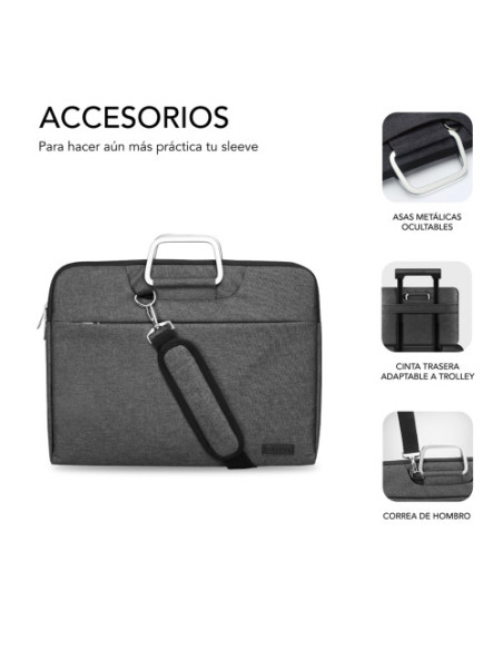 FUNDA ORDENADOR BUSINESS LAPTOP SLEEVE 15,6" GREY