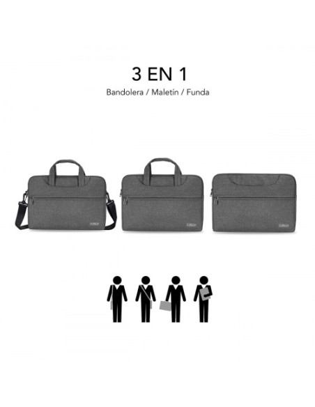 FUNDA ORDENADOR BUSINESS LAPTOP SLEEVE 13,3-14" GREY
