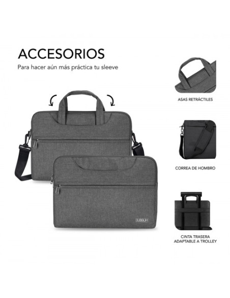FUNDA ORDENADOR BUSINESS LAPTOP SLEEVE 13,3-14" GREY