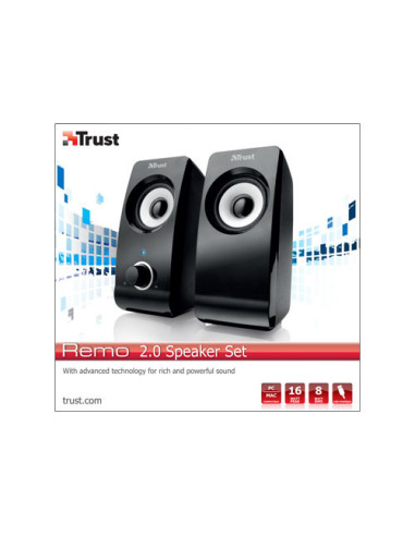 TRUST ALTAVOCES 2.0 REMO. 8W RMS. USB. NEGRO...