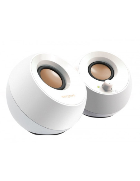 CREATIVE PEBBLE 2.0 SPEAKER USB (WHITE) ALTAVOZ PARA PC (51MF1680AA001) CREATIVE PEBBLE 2.0 SPEAKER USB (WHITE) ALTAVOZ PARA PC (51MF1680AA001)