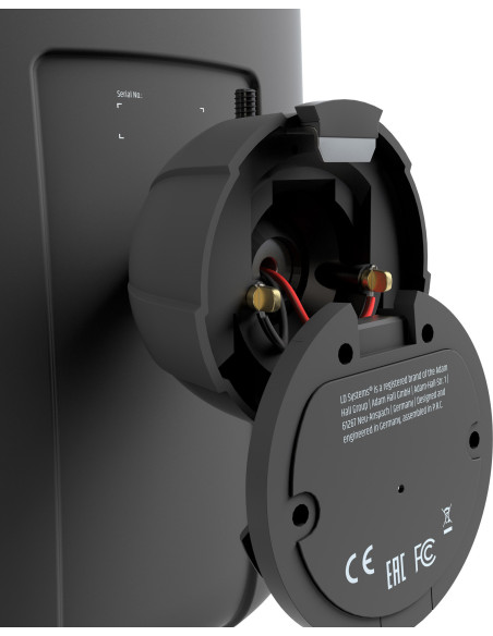 LD SYSTEMS INTEGRATION SERIE DQOR (LDDQOR8B) 8" TWO-WAY PASSIVE INDOOR/OUTDOOR INSTALLATION LOUDSPEAKER 8 OHM, BLACK WARRANTY 5