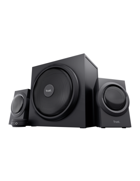 TRUST JUEGO DE ALTAVOCES YURI CON SUBWOOFER 2.1 60W PARA PC NEGRO