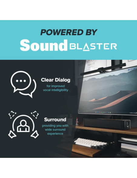 CREATIVE SYS,SPKR STAGE SE BLUETOOTH MULTIMEDIA UNDER MONITOR SOUNDBAR