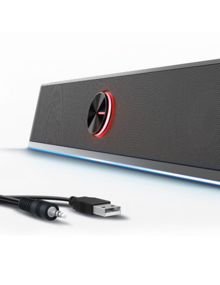 EWENT BARRA DE SONIDO RGB PARA GAMING CON BLUETOOTH