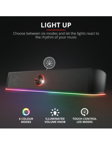 TRUST GXT 619 THORNE RGB ILLUMINATED SOUNDBAR