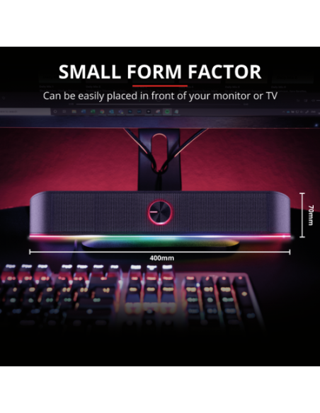 TRUST GXT 619 THORNE RGB ILLUMINATED SOUNDBAR