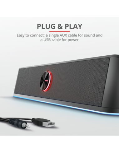 TRUST GXT 619 THORNE RGB ILLUMINATED SOUNDBAR