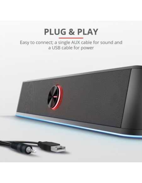 TRUST GXT 619 THORNE RGB ILLUMINATED SOUNDBAR