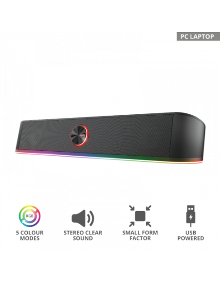 TRUST GXT 619 THORNE RGB ILLUMINATED SOUNDBAR