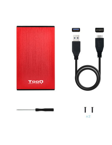 CAJA EXTERNA TOOQ TQE-2527R 2,5 9,5 MM SATA USB...