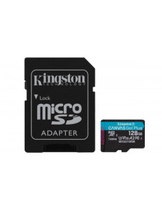 KINGSTON 128GB MICROSDXC CANVAS GO PLUS 170R A2 U3 V30 CARD + ADP
