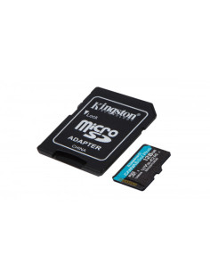 KINGSTON 128GB MICROSDXC CANVAS GO PLUS 170R A2 U3 V30 CARD + ADP 2