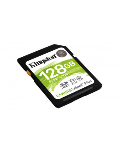 KINGSTON 128GB CANVAS SELECT PLUS SD