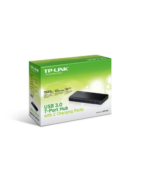 TP-LINK UH720 HUB DE 7 PUERTOS USB 3.0 CON 2 PUERTOS DE CARGA