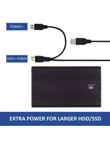 EWENT USB 2.0 EXTERNAL ENCLOSURE 2.5" SATA