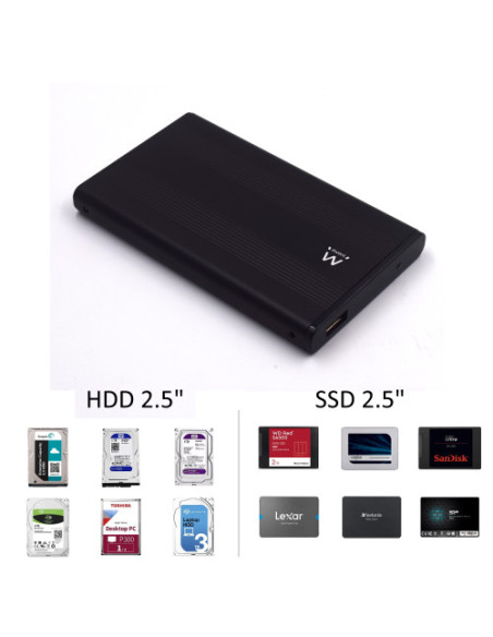 EWENT USB 2.0 EXTERNAL ENCLOSURE 2.5" SATA
