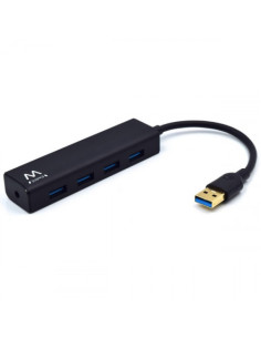 EWENT HUB 4 x USB 3.1. NEGRO