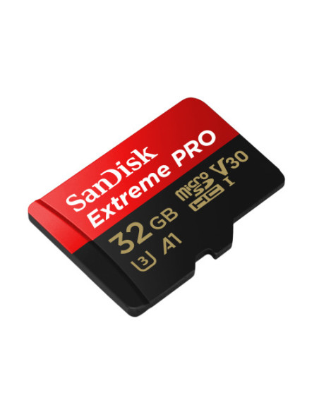 EXTREME PRO SANDISK MICROSDHC 32GB + ADAPTADOR 95MB CLASE 10 SPORT ACTION CAMERAS