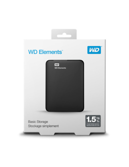 HD WD EXT ELEMENT SE 3.0  1.5TB  2.5" NEGRO WORLDWIDE WDBU6Y0015BBK-WESN