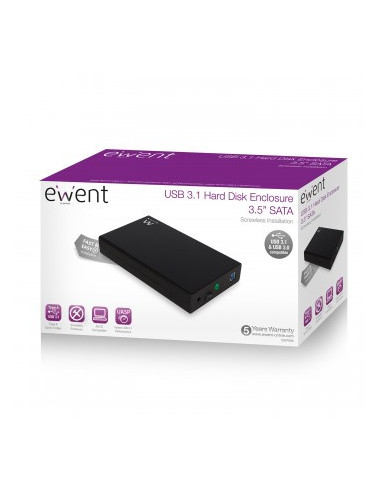 EWENT CARCASA HD 3.5". SATA. USB 3.0. SIN...