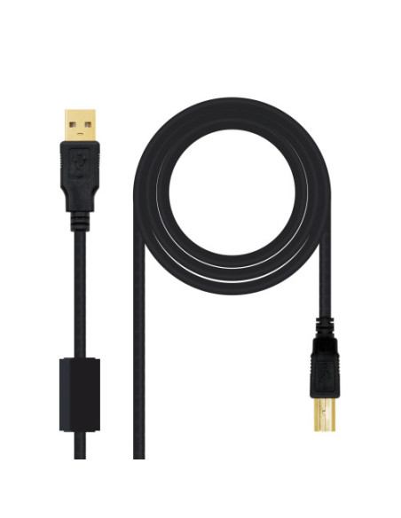 NANOCABLE  CABLE USB 2.0 IMPRESORA HQ CON FERRITA
