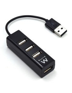 EWENT HUB. 4 X USB. CONECTOR USB. NEGRO (EW1123)