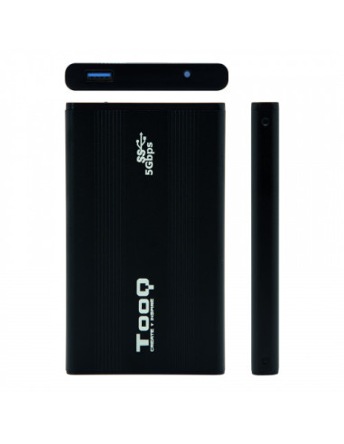 TOOQ CAJA EXTERNA HD TQE-2524B NEGRA 2.5" 9.5MM...