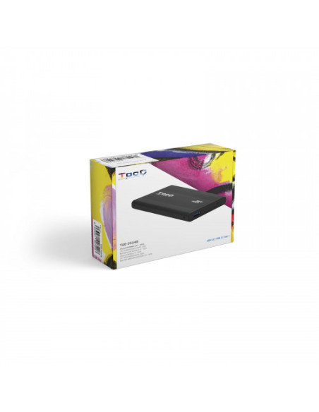 TOOQ CAJA EXTERNA HD TQE-2524B NEGRA 2.5" 9.5MM SATA USB 3.0 NEGRA