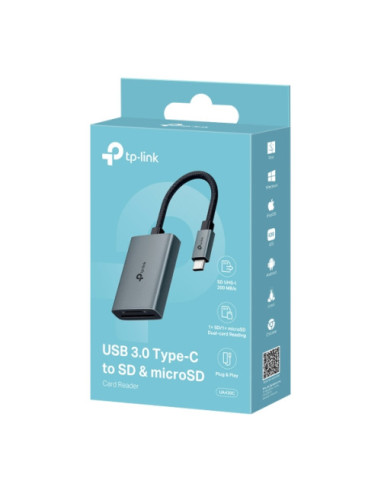 TP-LINK Adaptador USB 3.0 tipo C a SD y microSD...