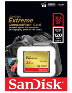 COMPACT FLASH SANDISK EXTREME CF 120MB/S 2