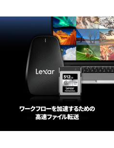 LEXAR 512GB PROFESSIONAL CFEXPRESS TYPE B CARD SILVER